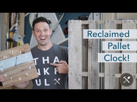 DIY Reclaimed Pallet Clock