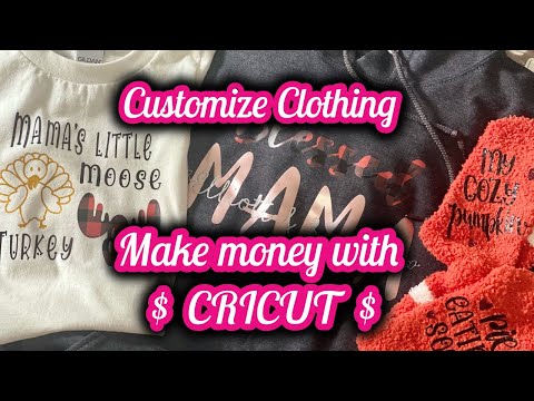 Customize Clothing with Cricut Joy // Make MONEY with CRICUT