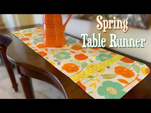 Spring Table Runner | The Sewing Room Channel