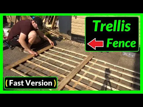 How to Make a Garden Trellis Using Pallet Wood (Fast Version)