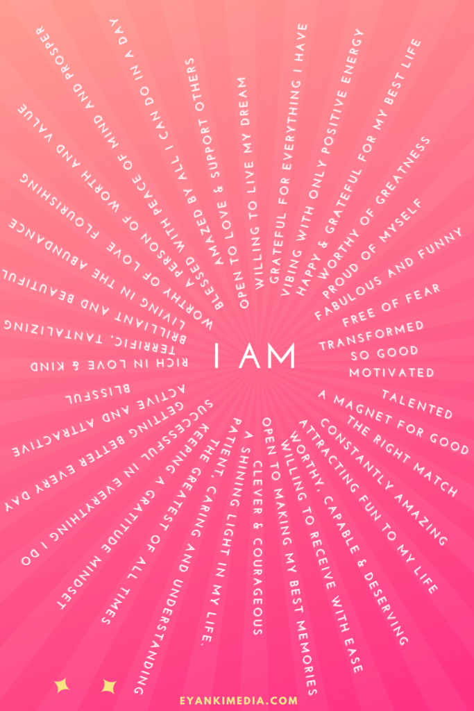 positive I am affirmations list