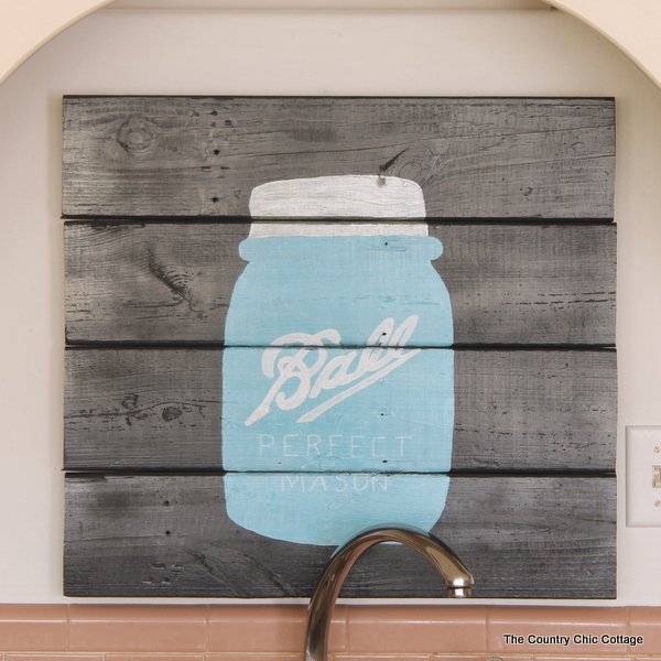 Make and sell- Mason Jar Pallet Art