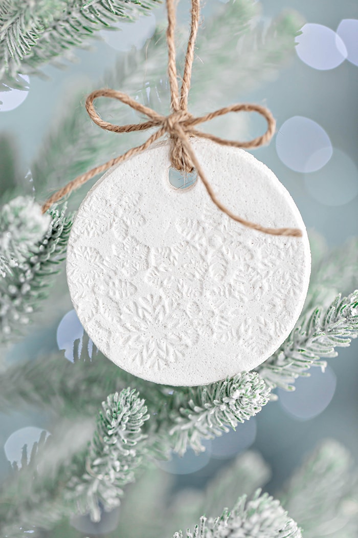 crafts to sell for moms-Salt-Dough-Ornament-with-Snowflakes-Salt-Dough-Ornament