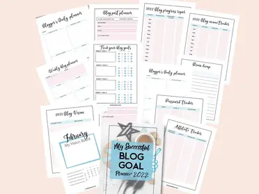 free printable blog planner for 2022 blog goal setting planner