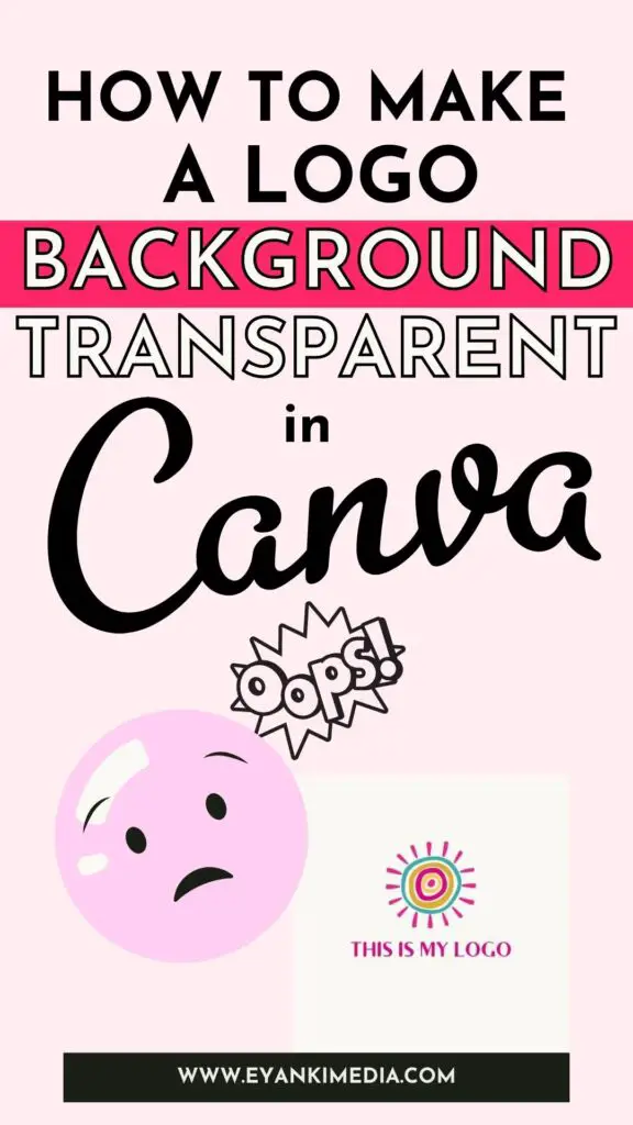 how to make logo background transparent in canva