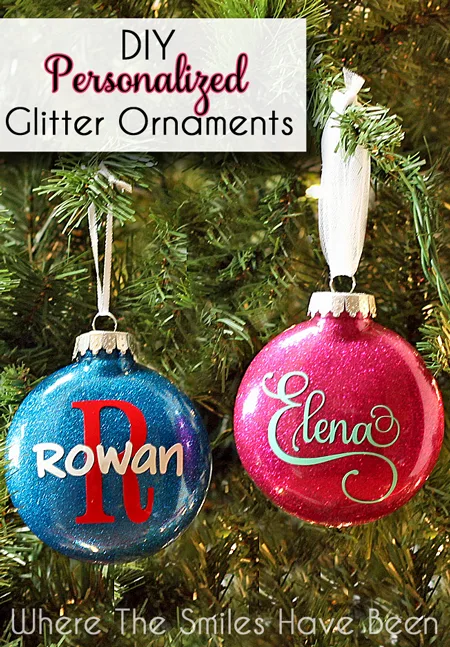 DIY Personalized Glitter Ornaments Graphic .webp