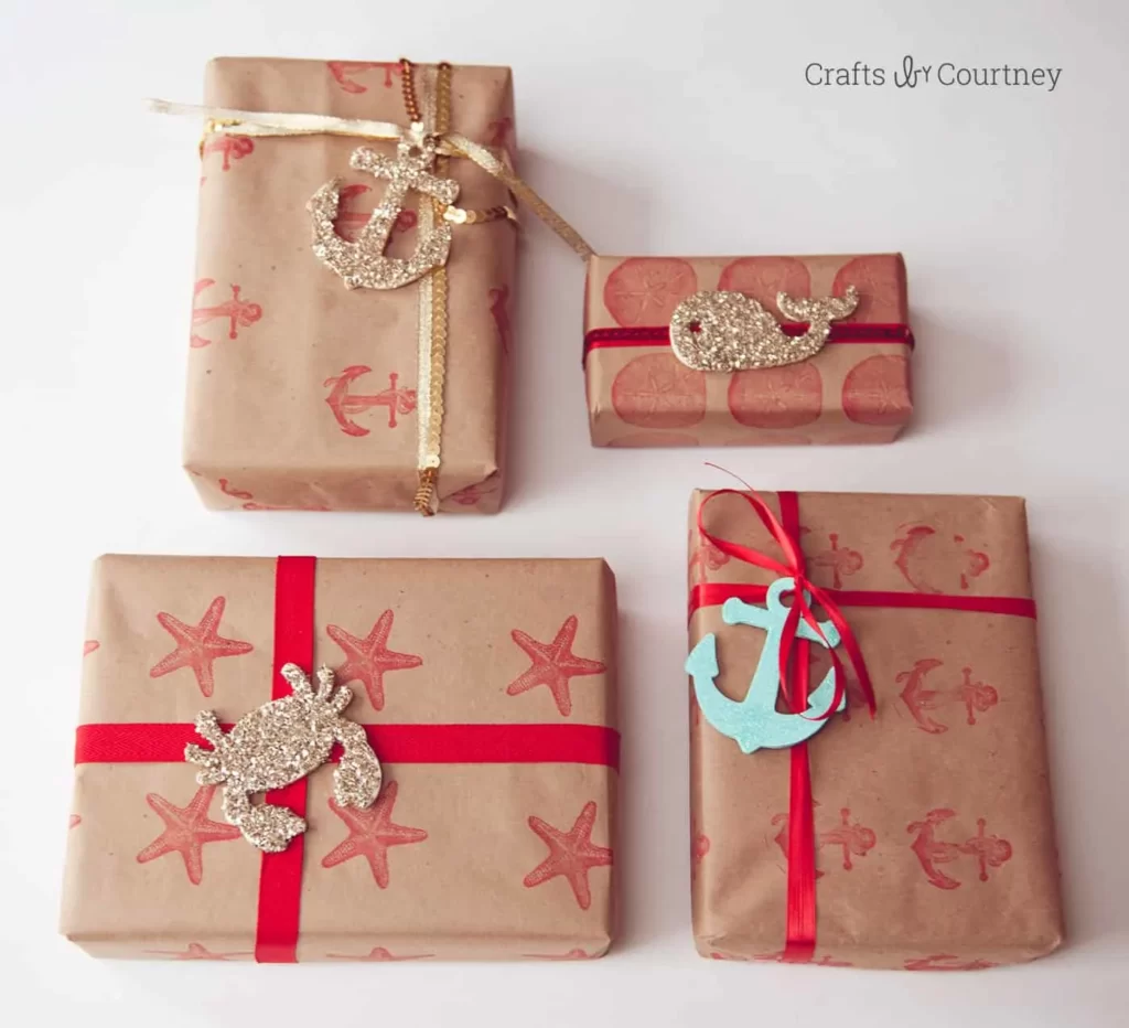 handmade Christmas gift wrapping