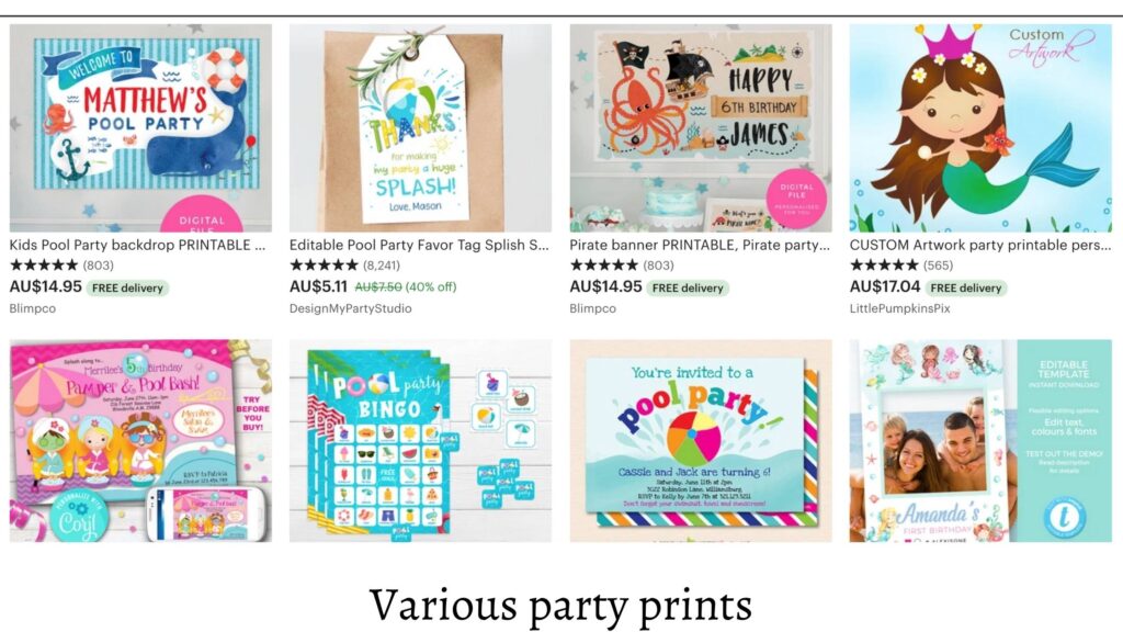 party printables