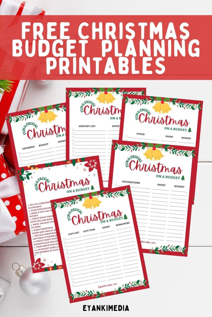 Free Christmas Budget planning printables