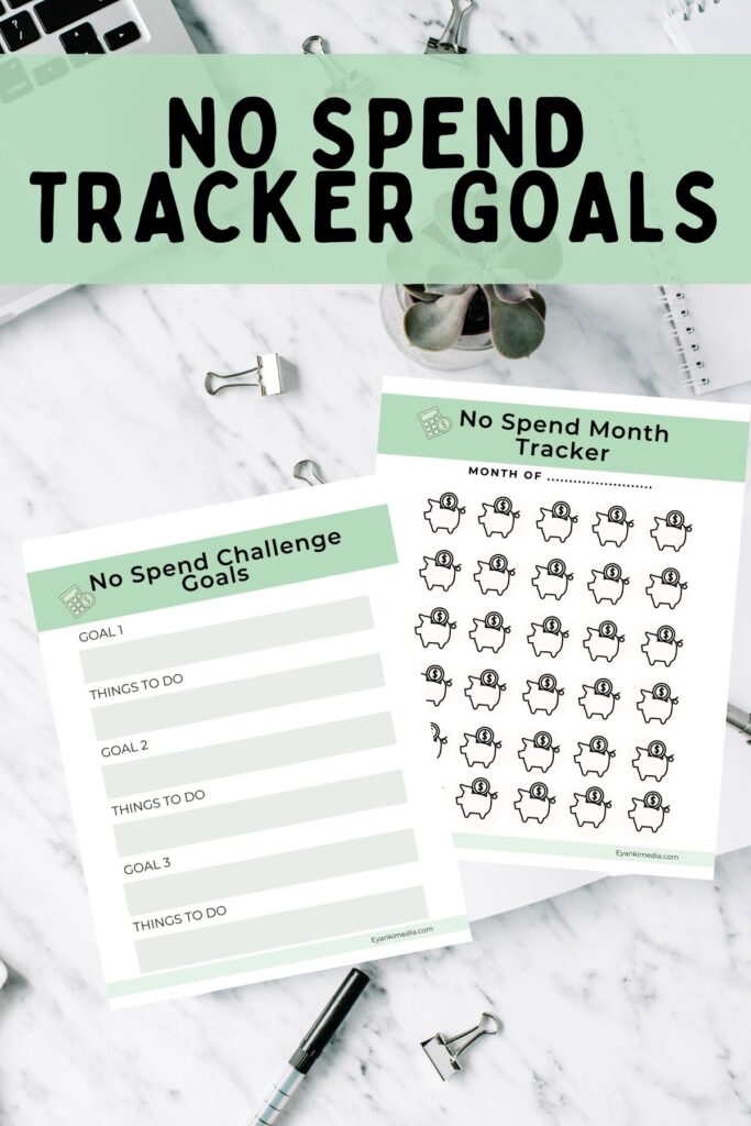 Free NO SPEND MONTH TRACKER