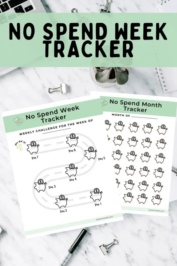 No spend weekly Tracker