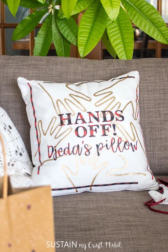 Cricut Personalized Pillow