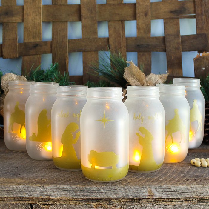 Cricut christmas-jars