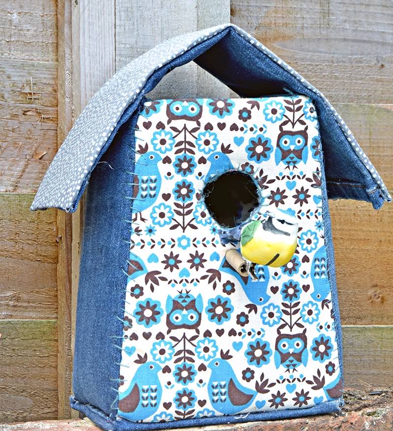 Fabric bird house