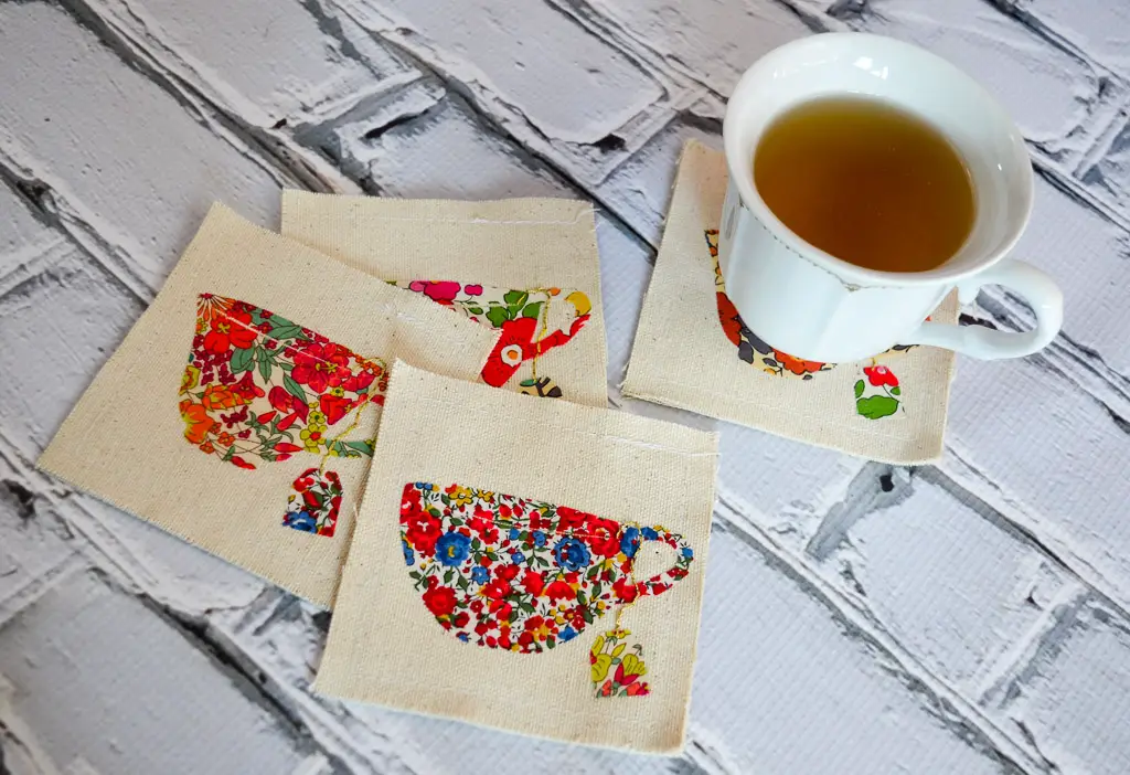 Fabric tea coasters