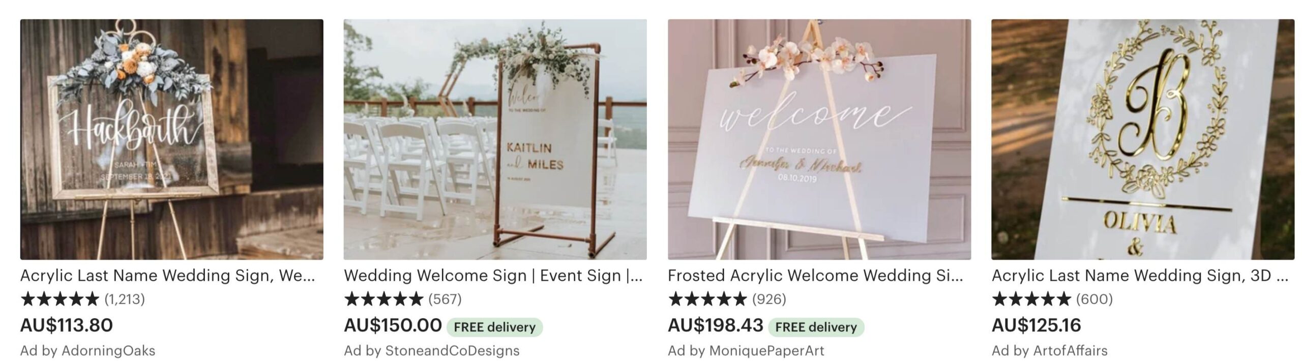 Cricut wedding welcome sign