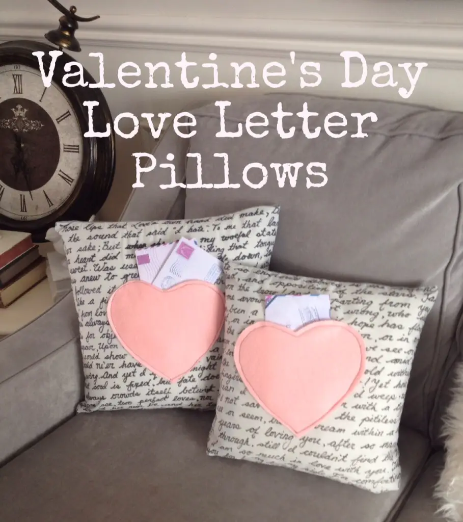 Valentine's love letter cushion- DIY valentine gifts to sell