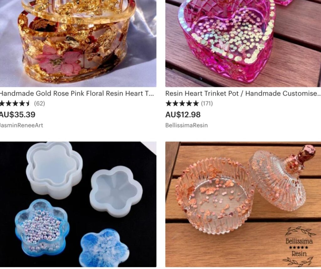 resin craft ideas to sell-resin trinket box