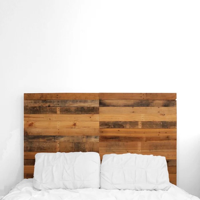 pallet wood headboard