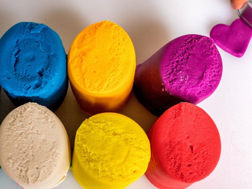 hand made playdough for kids