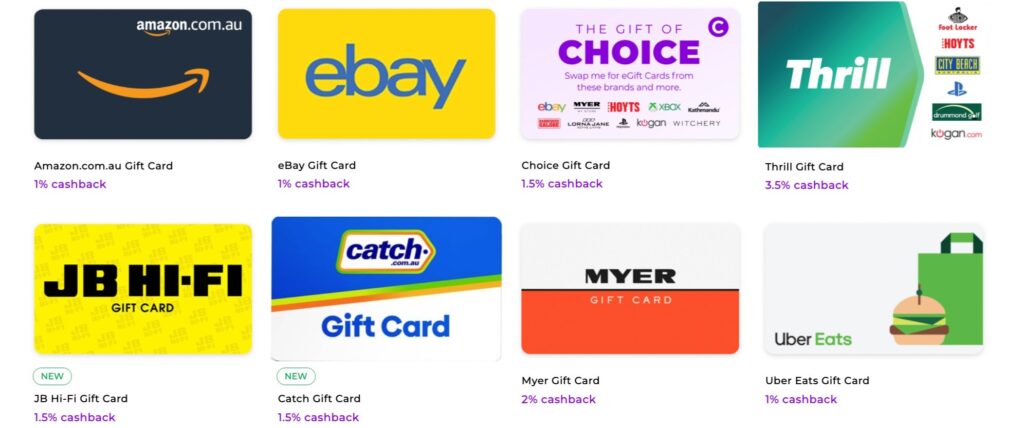 cashrewards giftcards