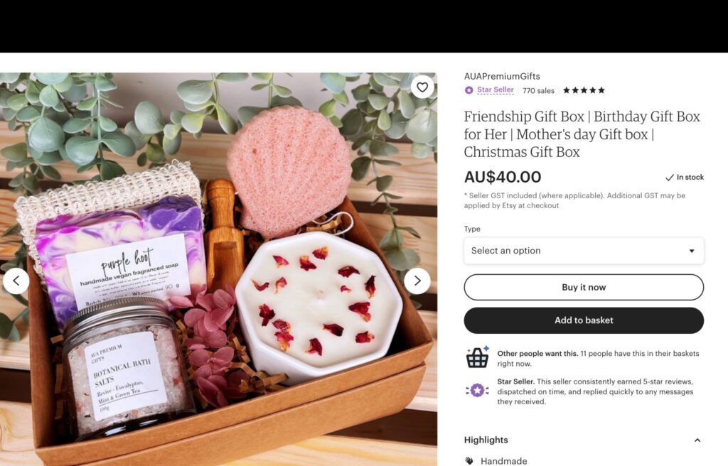 Australia made Etsy shop- AUApremium gifts