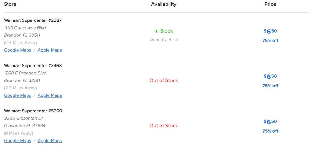 brickseek walmart inventory check- how to use