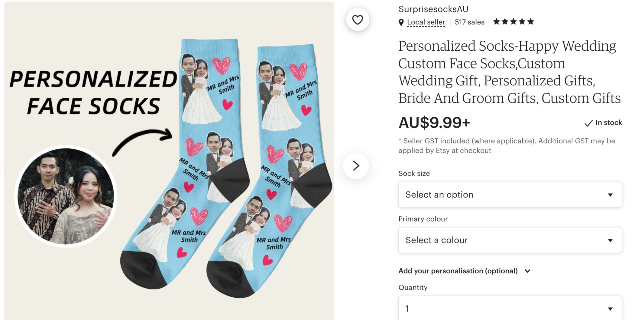 custom photo socks