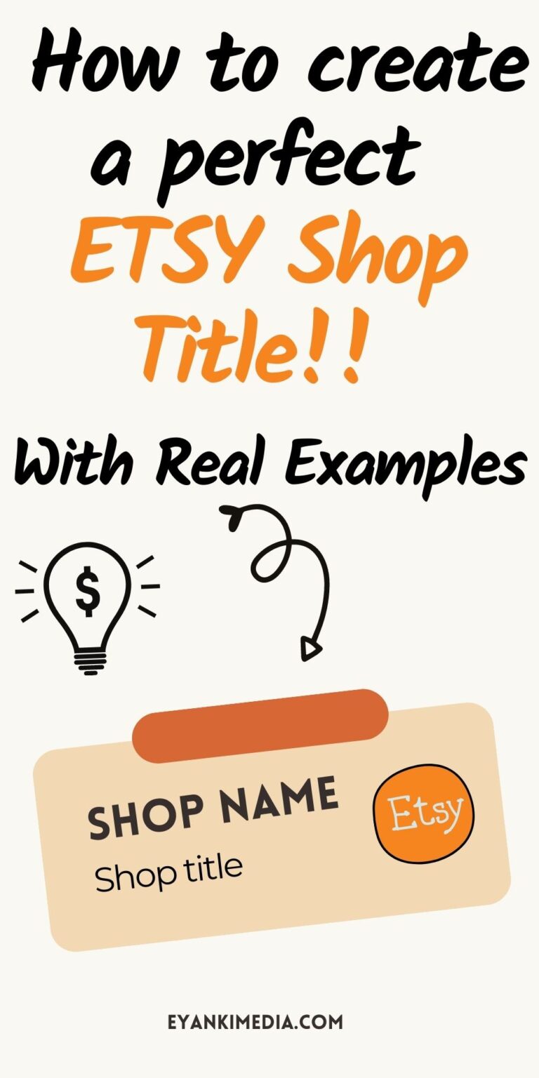 Creating A Perfect Etsy Shop Title 10 Real Examples In 2024