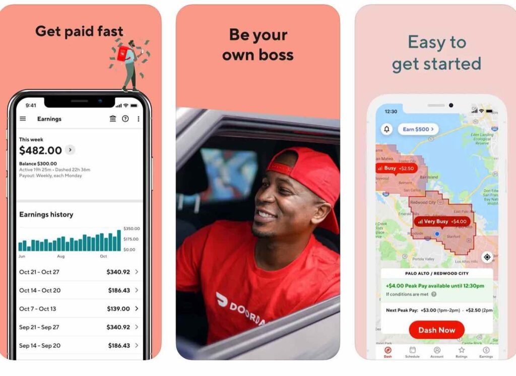 doordash- best side hustle app for side job