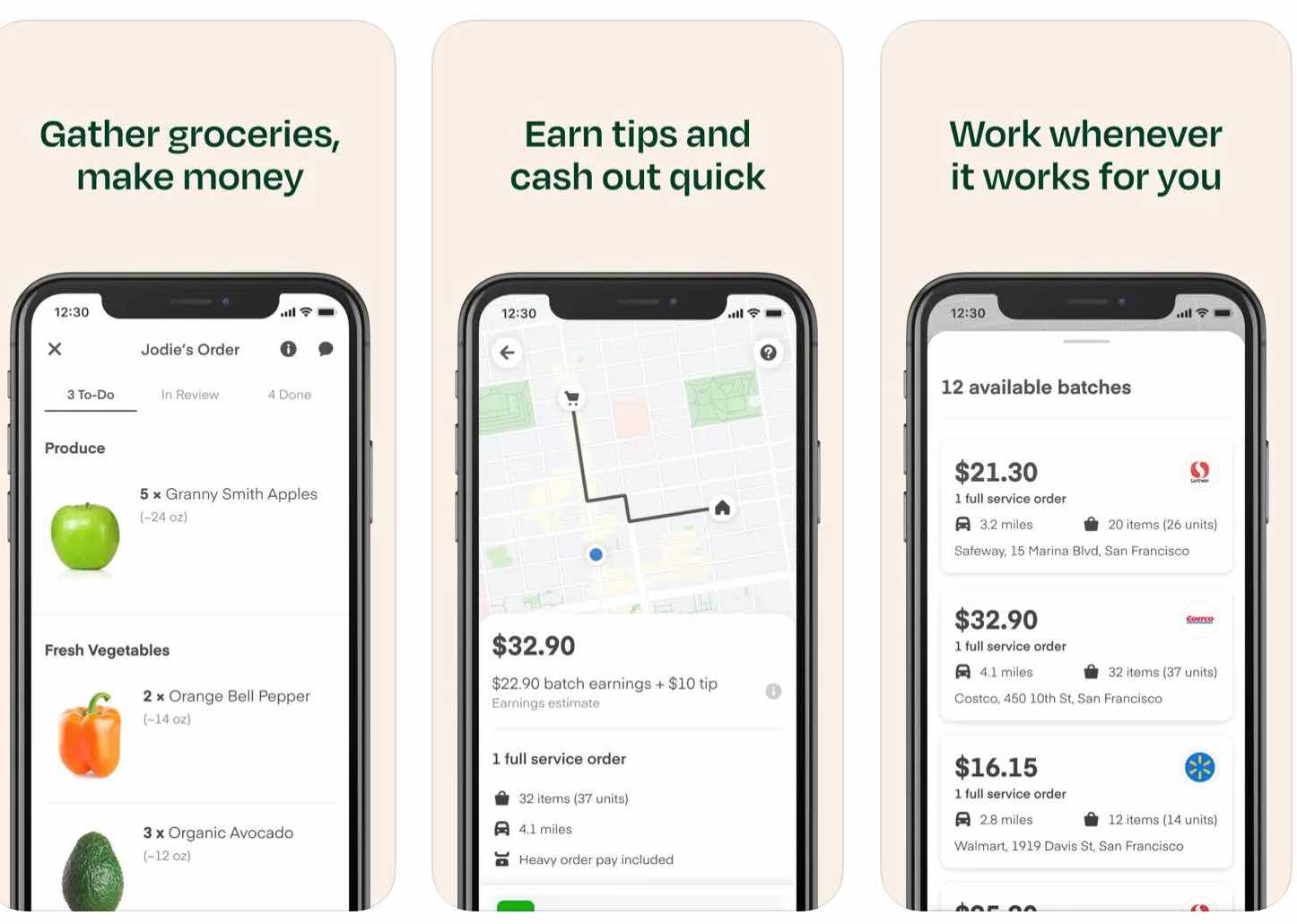 side job app- instacart