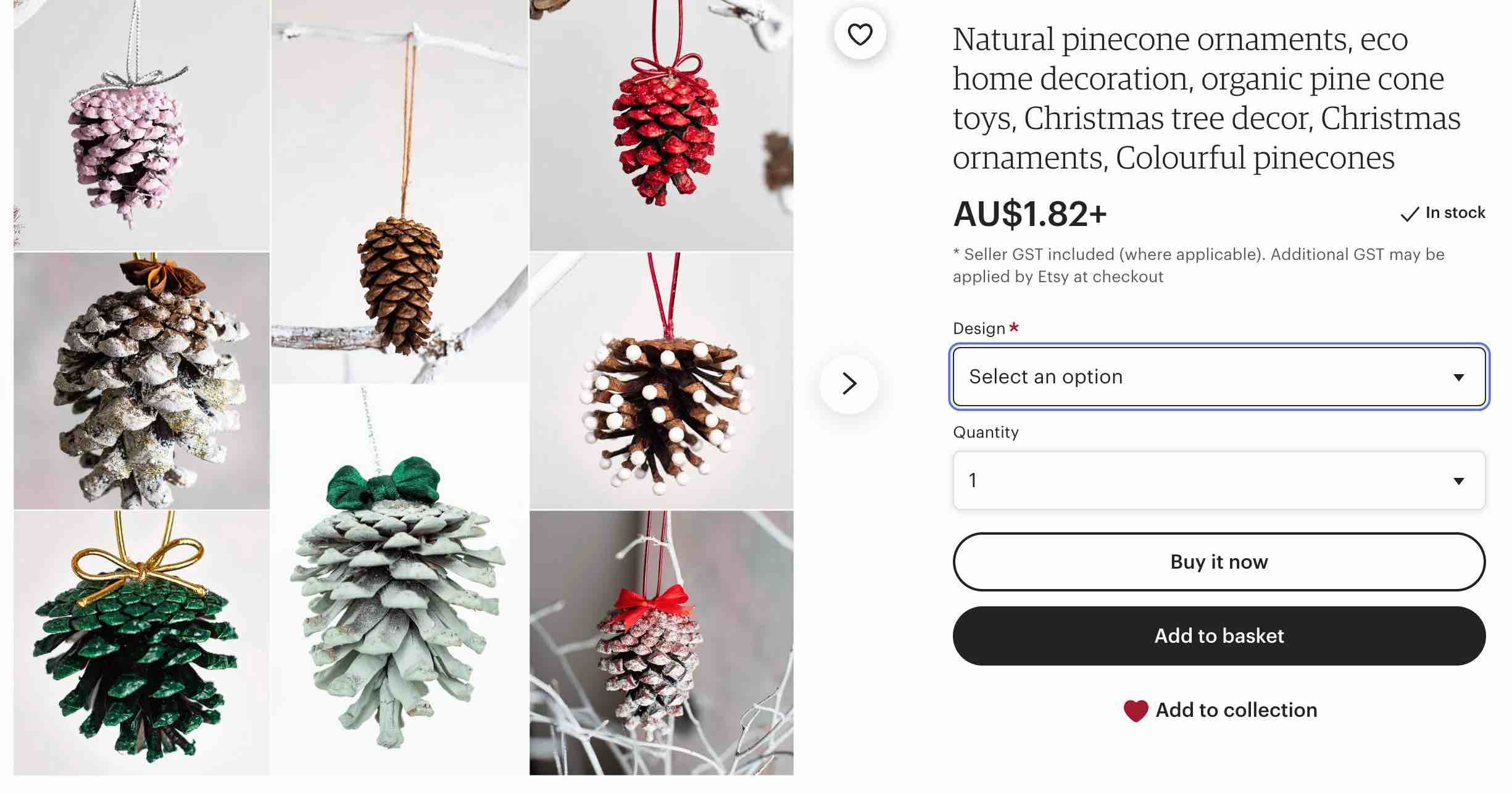 PINECONE ORNAMENT TO SELL