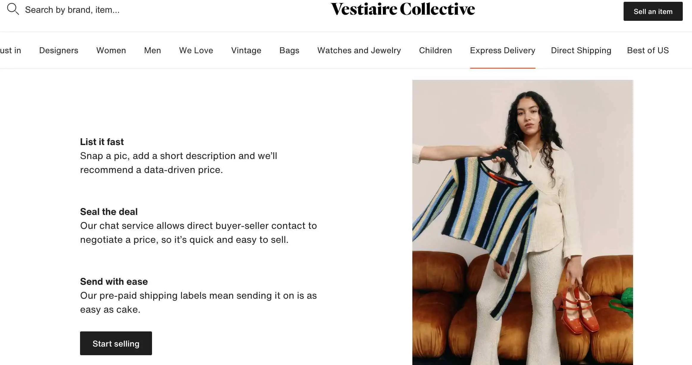 app to sell used clothes- verstiare collective