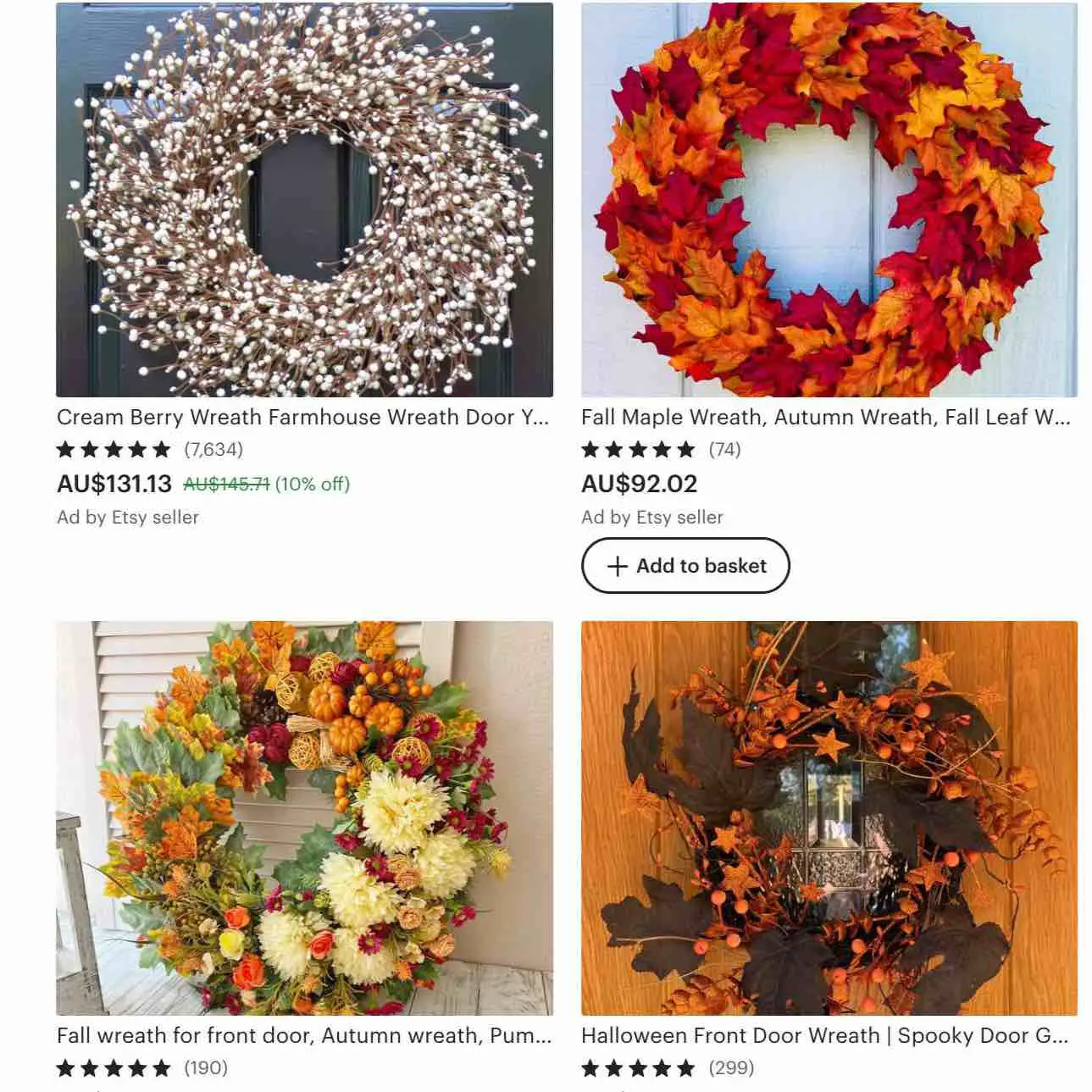 fall autumn wreath ideas to sell