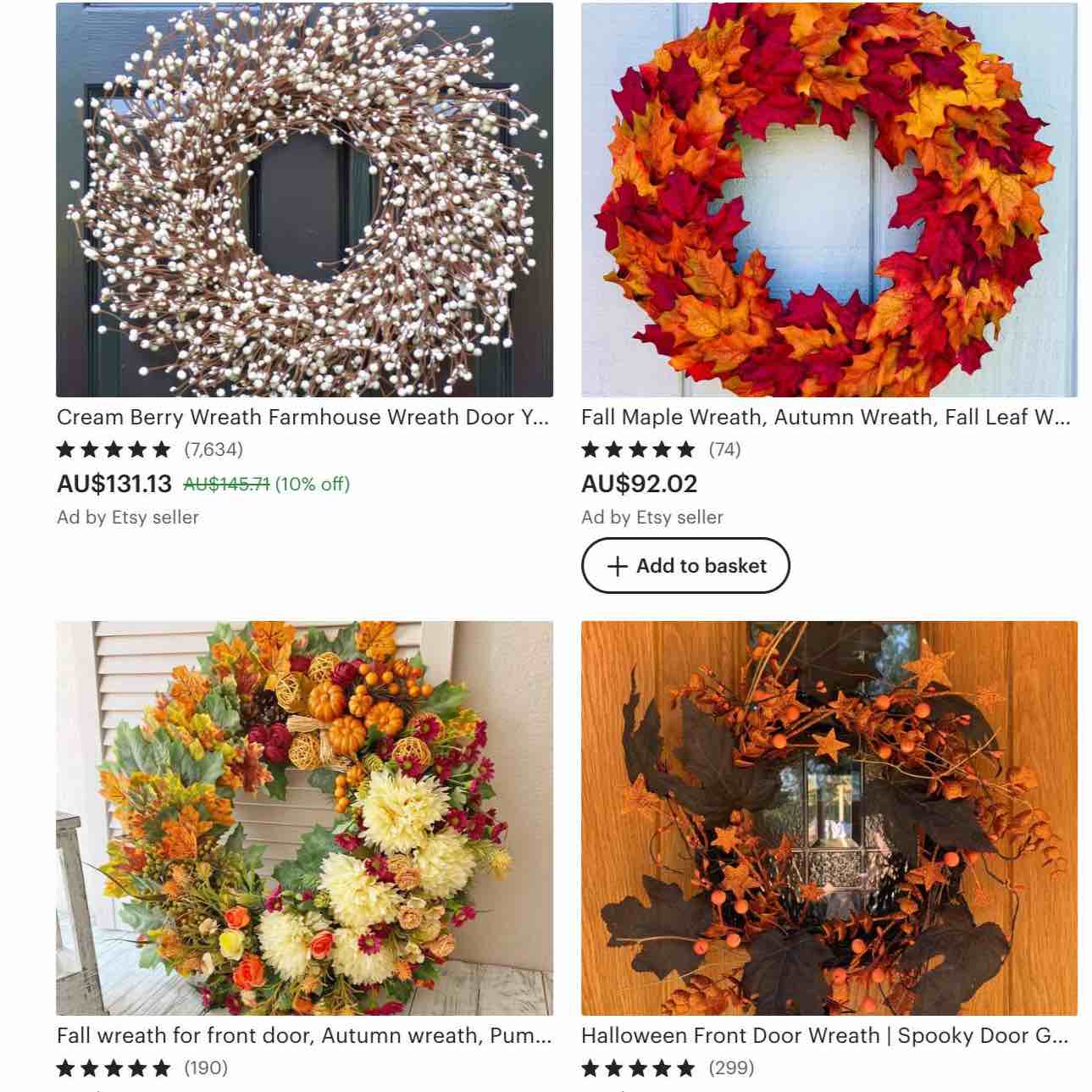 fall autumn wreath ideas to sell