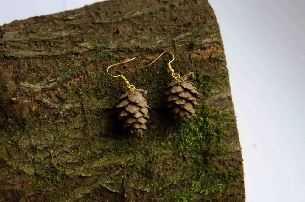 pinecone earrings to sell
