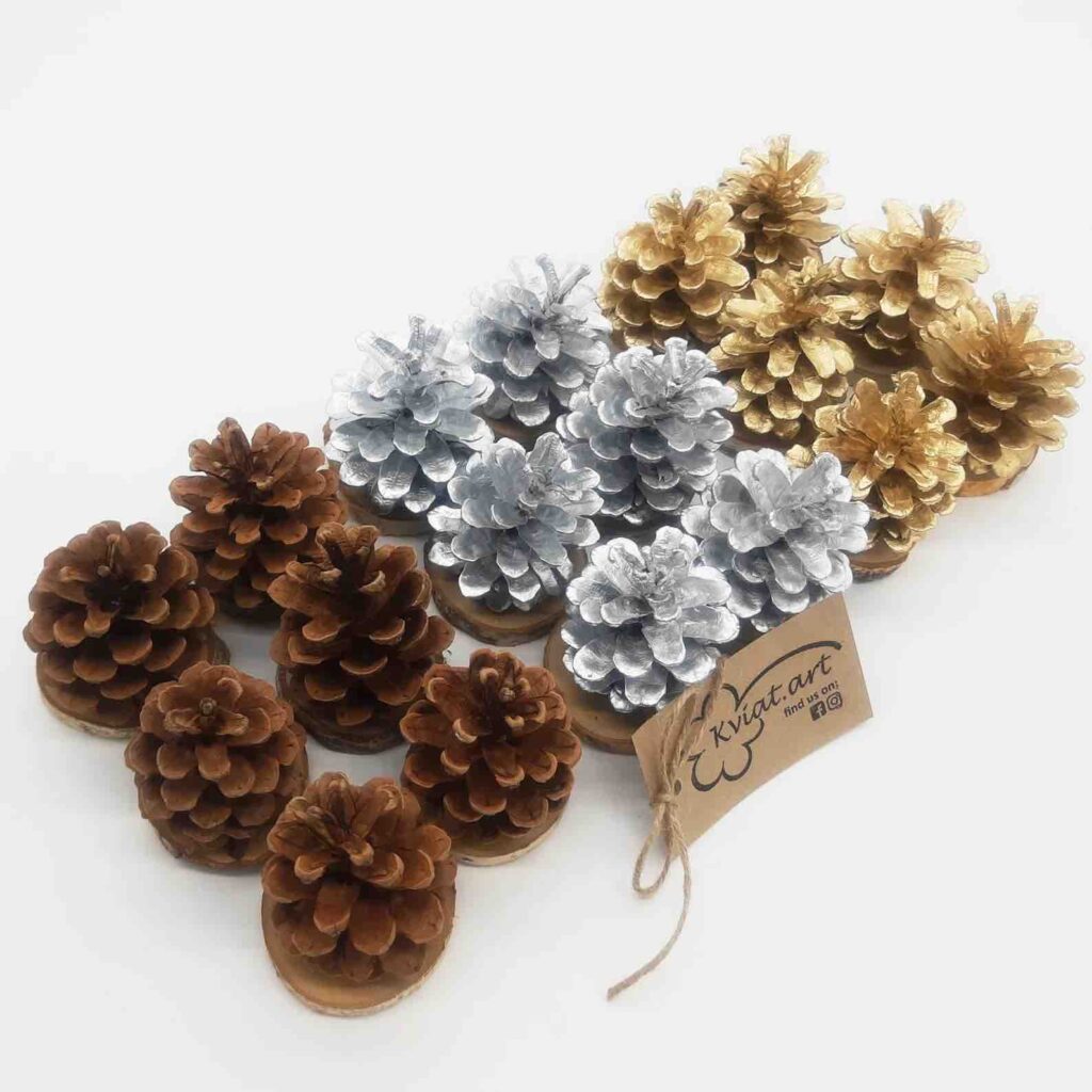 pinecone placecard holders