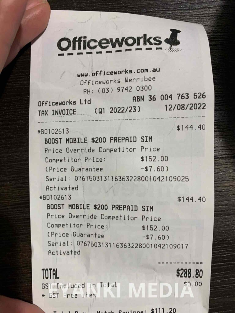 Officeworks Price Match