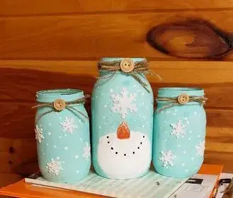 Christmas snowman mason jar crafts to sell