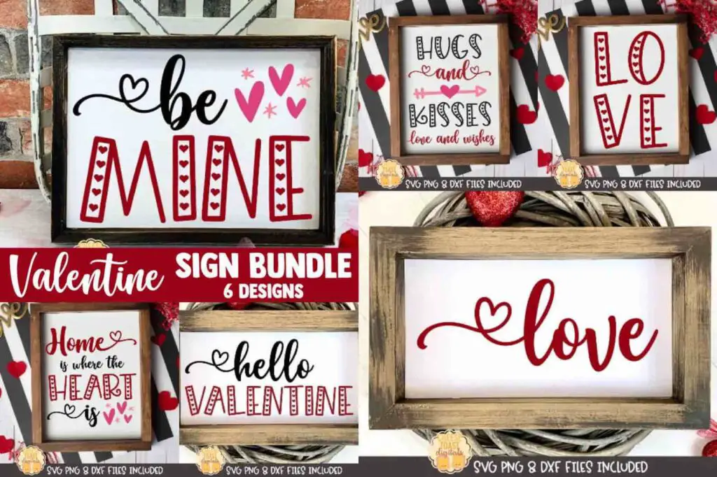 Valentine cricut sign to sell