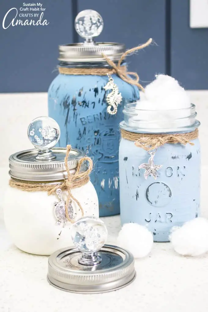 bathroom storage mason jar crafts to sell