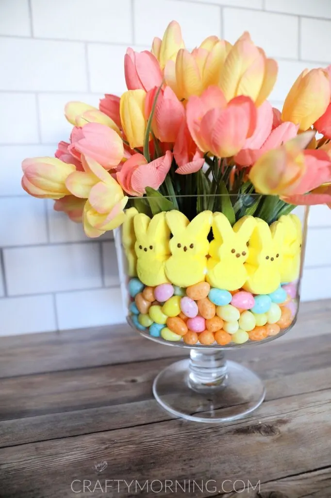 Easter floral centerpiece