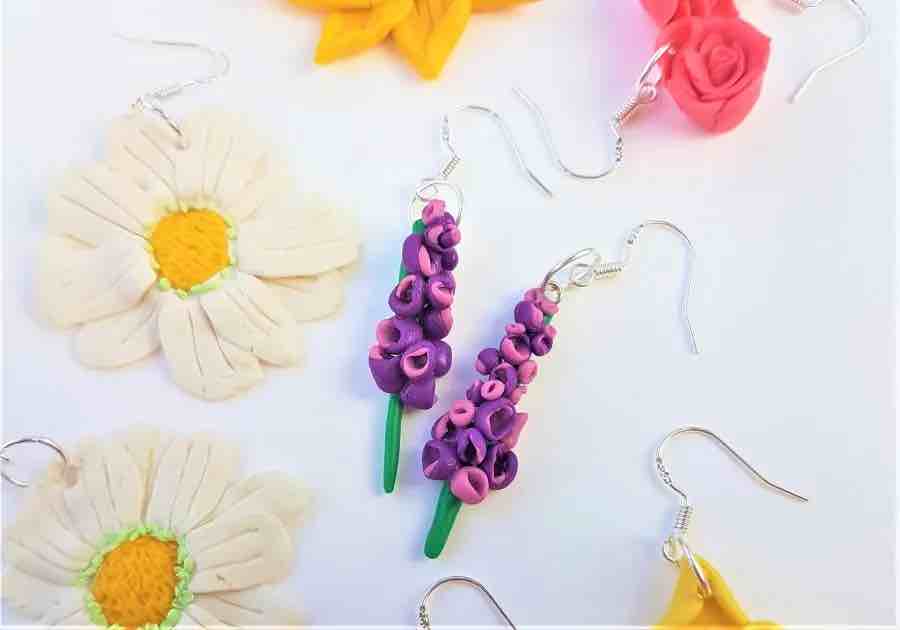 Polymer clay earrings