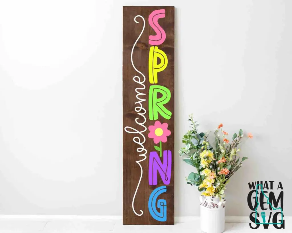 Spring front porch sign