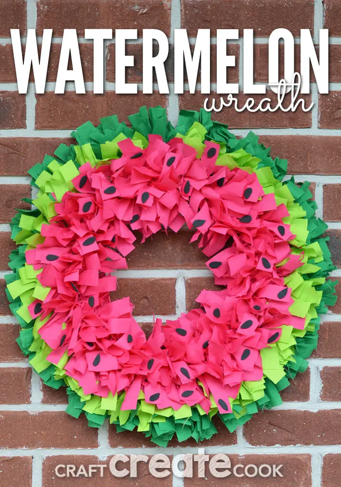 Watermelon wreath