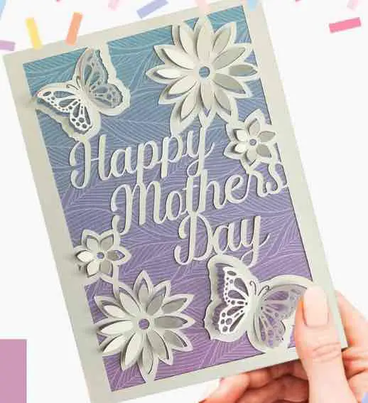 A Cricut Mother’s Day card idea