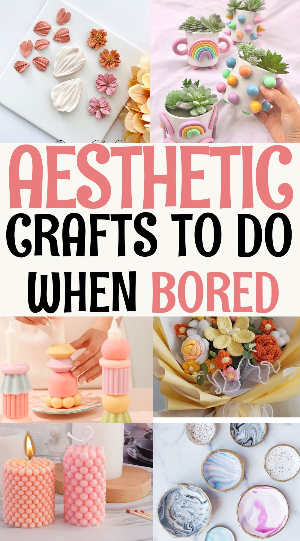 DIY Aesthetic Crafts For Adults To Do When Bored Easy, Cute & Trending
