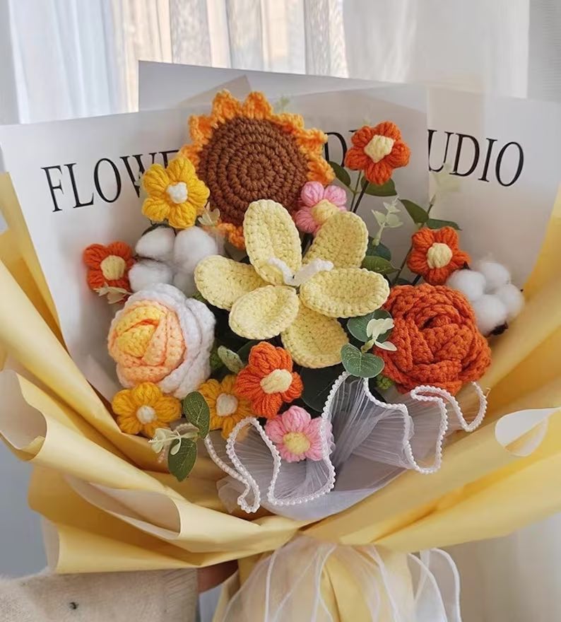 crochet aesthetic flowers