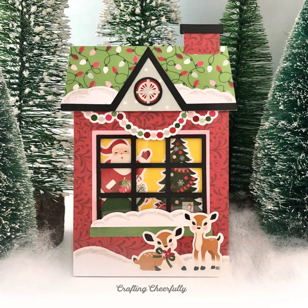 Christmas Cottage Pull Card