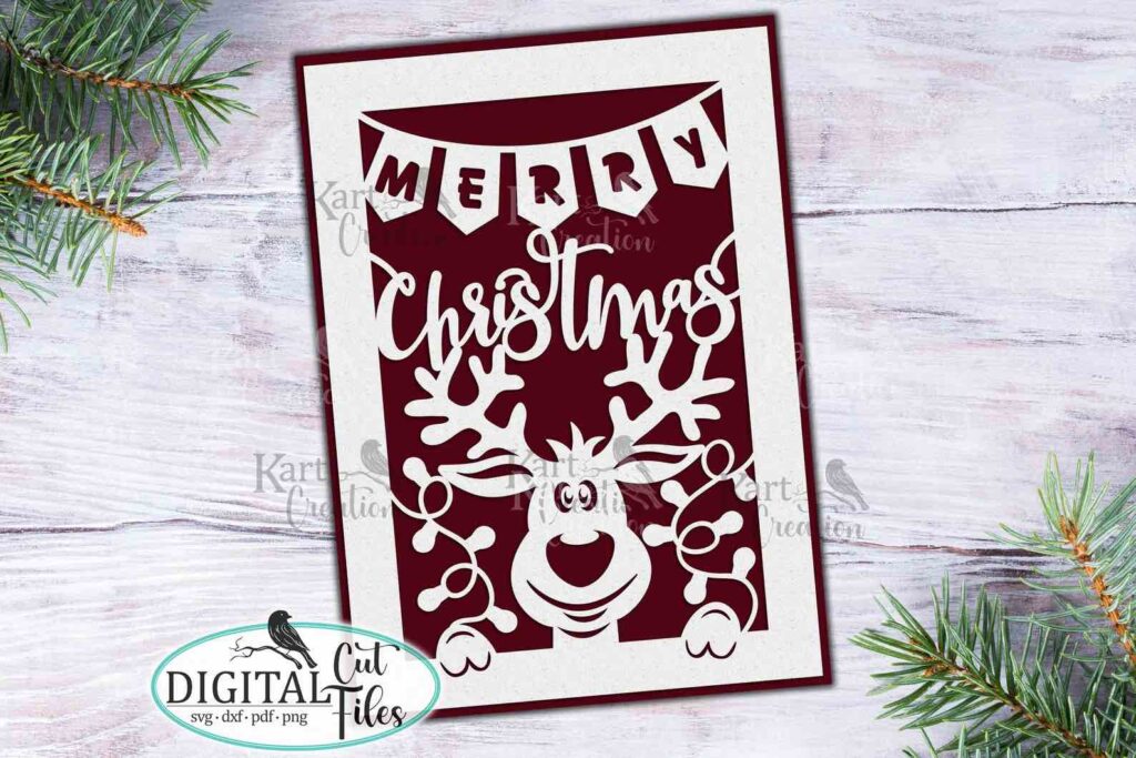 Cricut Christmas card svg